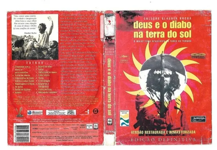 DVD GLAUBER ROCHA DEUS E O DIABO NA TERRA DO SOL CLÁSSICO CINEMA BRASILEIRO