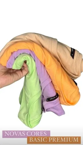 Camisas Básicas Masculinas Gola Careca