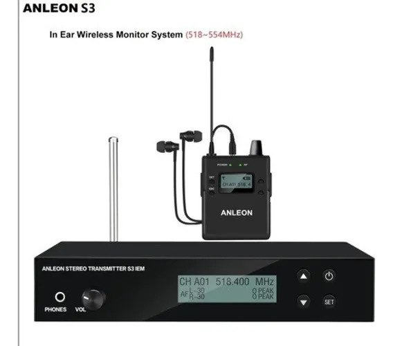 Retorno In Ear Palco Sem Fio Anleon S3 - Lançamento 2021