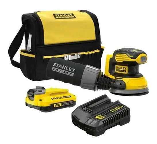 Lixadeira Roto Orbital A Bateria 20v 5 -125mm Bivolt Stanley