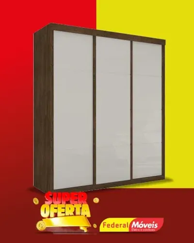 Guarda-Roupa Casal 3 Portas 3 Gavetas Super Lindo Novo Fazemos Entrega