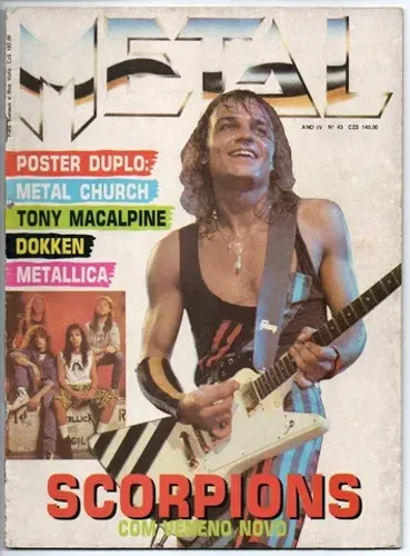 Revista Metal 43 Raridade Peça de Colecionador capa Scorpions