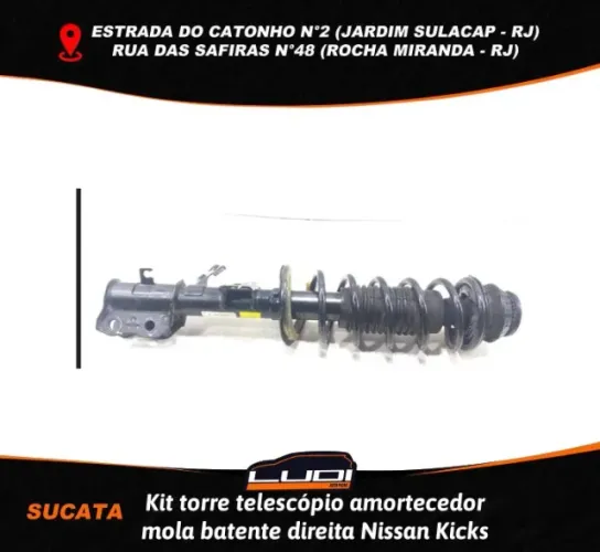 Kit torre telescópio amortecedor mola batente direita Nissan Kicks
