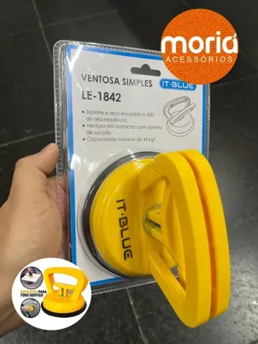 Ventosa Simples Alta Sucção Até 45 Kgf Piso Vidro Abs