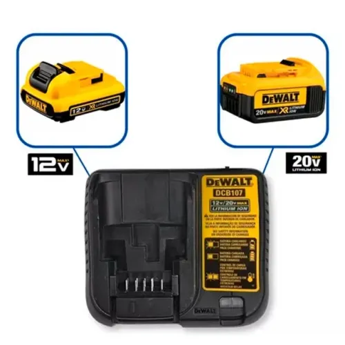 CARREGADOR 12V A 20V BIVOLT DCB107-BR