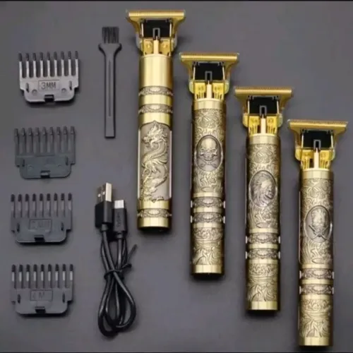 Máquina de Corte Cabelo Vintage t9 Elétrica Sem Fio Profissional