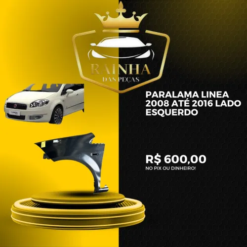 Paralama Linea 2008 até 2016 Lado Esquerdo
