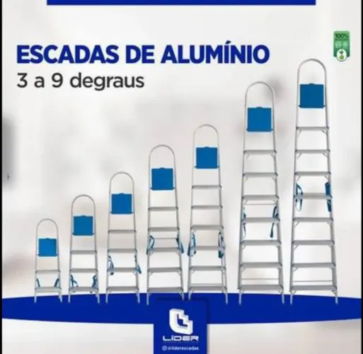 Escadas de Alumínio à Partir de R$ 119,90