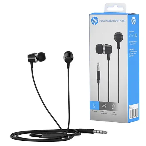 Fone de Ouvido Com Fio Intra-Auricular Com Microfone, Preto - HP em São Luís ma