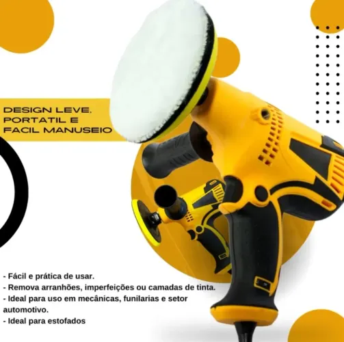 Lixadeira Elétrica Portátil para Carro - Fácil de Usar!