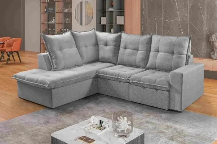 sofa de canto retratil e reclinavel