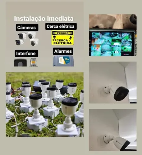 Kit com 4 câmeras a partir de 1650 cobrindo qualquer orçamento,