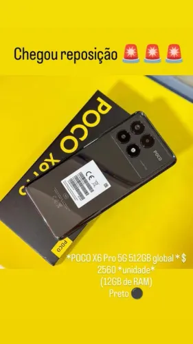 POCO X6 PRO 5G 512GB/12 LACRADO $2.560