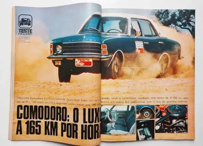 Opala Comodoro 4100 1975 - Revista Quatro Rodas