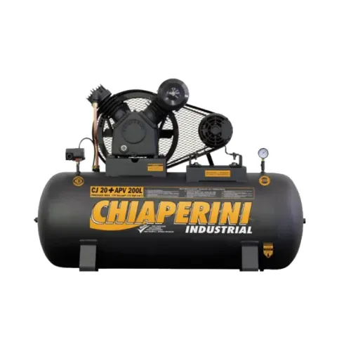 Compressor Chiaperini 20 Pés Trifásico 200 Litros 175 Libras 9,6 bar 567l/min