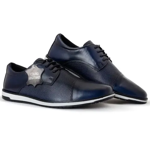 Sapato Oxford de couro masculino