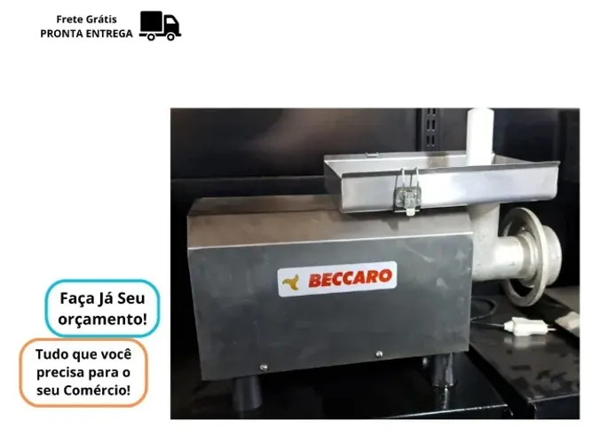 Moedor de Carne Beccaro Boca 22 Inox
