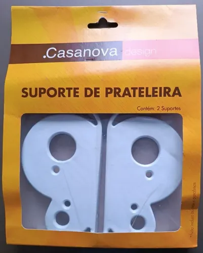 Suporte para prateleira Borboleta em metal - novo