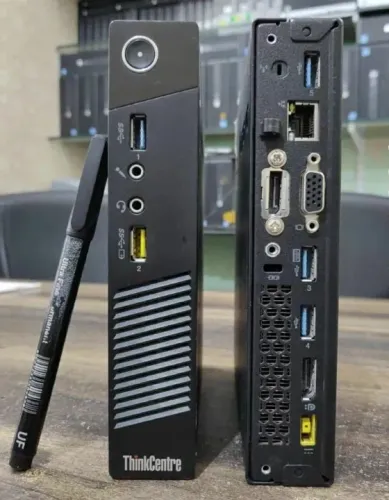 Mini Pc Lenovo Core i3 Completo C/ Dois Monitores Full Hd Mem 8gb SSD 256gb - C/ Garantia