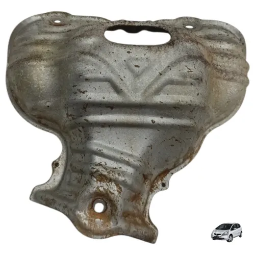 Protetor Térmico Coletor Escape Honda Fit 1.4 2004 2005 2006 Prateado