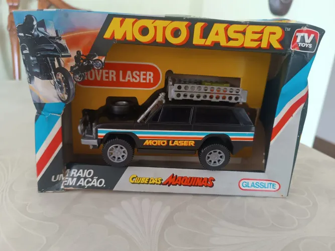 Brinquedo Antigo Rover Laser - Moto Laser do Clube das Máquinas, da Glasslite - Anos 80 !