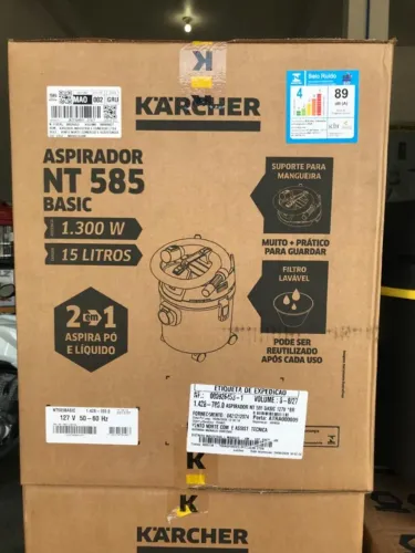 Aspirador de pó e líquido NT 585 Basic - Novo
