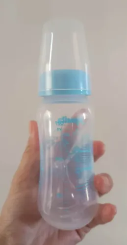 Mamadeira Decorada Bico Silicone 150ml Bebê