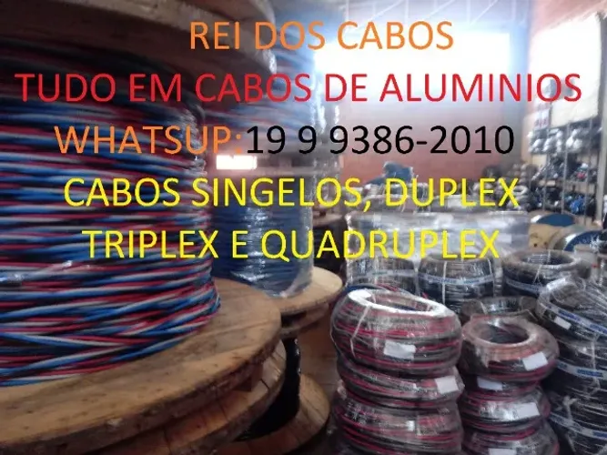 Triplex 16mm ramal 2 fases mais neutro nu cabo primeira linha