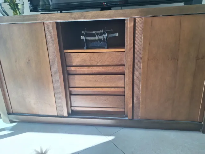 Rack de madeira com gavetas PARMA