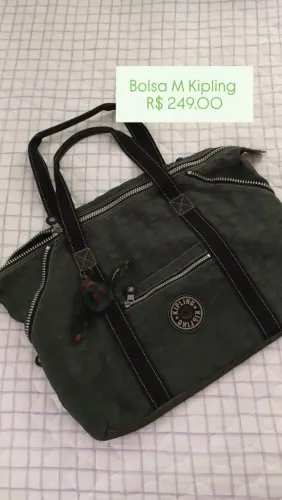 Bolsa de ombro M verde militar Kipling original 