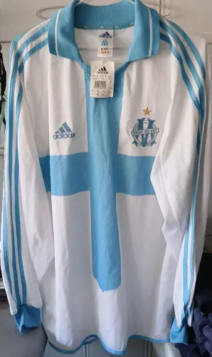 CAMISA OLYMPIQUE DE MARSEILLE FRANCA ADIDAS 2000 MADE IN TUNISIA NOVA FRETE GRATIS
