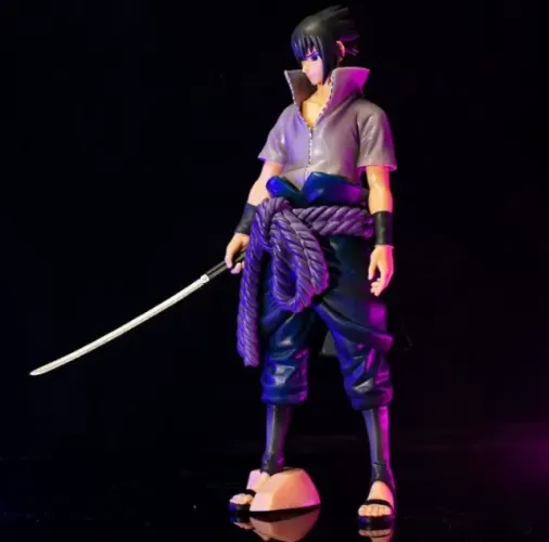 Estátua Decoração Sasuke Uchiha Figure Presente Anime - Naruto