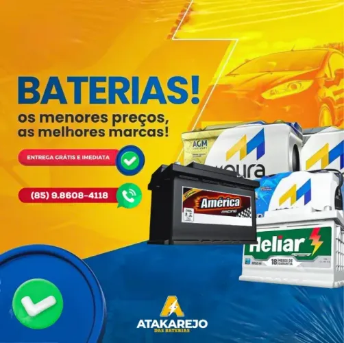 Baterias para Carro // Aproveite - Entrega e instalação grátis