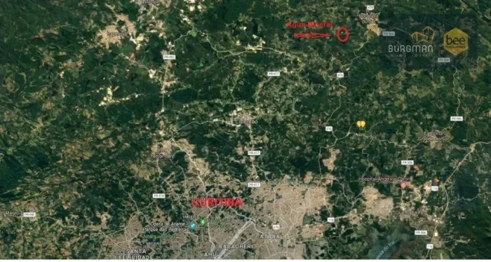 Área de 40.000 m² com fonte e indústria de água mineral na região metropolitana de Curitib