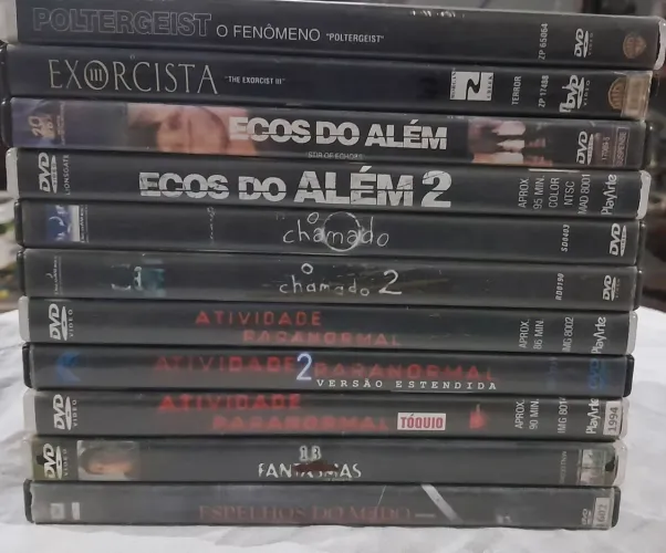 Coleção de DVDs Filmes Clássicos do Sobrenatural - 11 DVDs Diversos Filmes