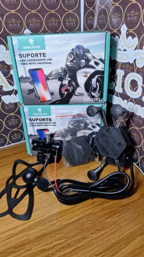 Suporte de celular C/ carregador USB 