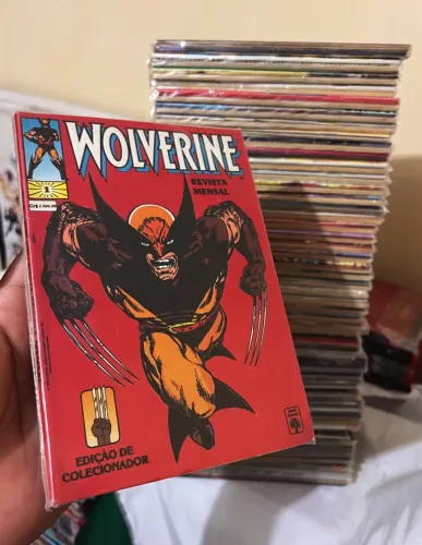 Wolverine editora abril completa 1 ao 101 em ótimo estado, ano 1992 a 2000.