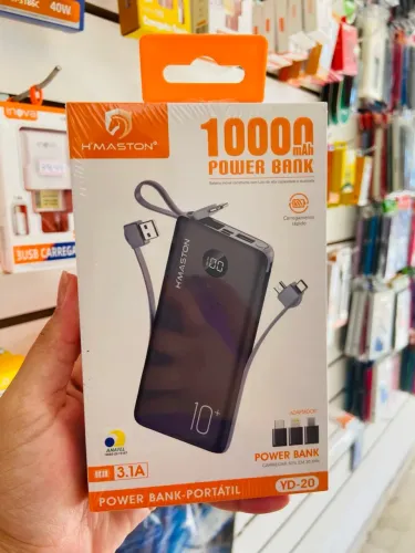 Power Bank 1000 mAh H'MASTON - Carregador Portátil