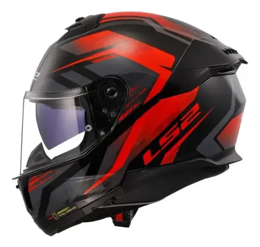 Capacete Ls2 Ff808 Stream 2 fury vermelho 