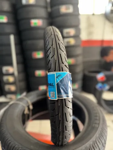 Pneu dianteiro 80/100/18 VIPAL uso S/Camara (instalação grátis) 