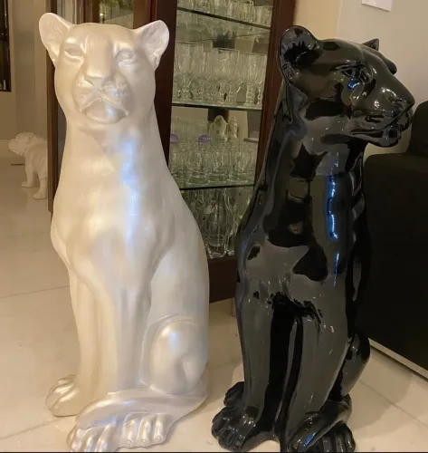 Esculturas de Pantera Decorativas