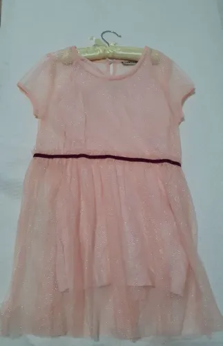 Vestido Infantil Rosa com Brilho