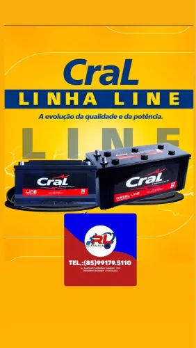 Bateria Cral Linha Line - Qualidade e Potência