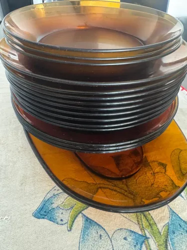 Conjunto de Pratos de Vidro Duralex