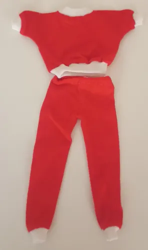 Conjunto Vermelho - Roupa de Boneca (Antigo)