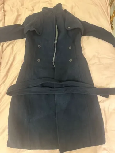 sobretudo feminino azul