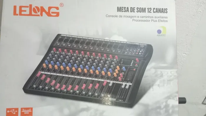 Mesa de Som 12 Canais LeLong