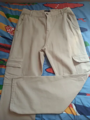 Calça Cargo Bege 42 Pool Jeans - Nova!