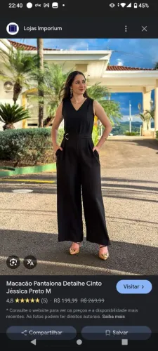 Macacão pantalona