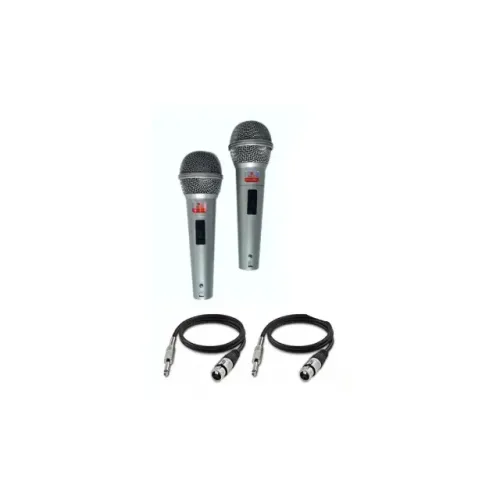 Kit 2 Microfones Dinâmico One-X MIC-2811